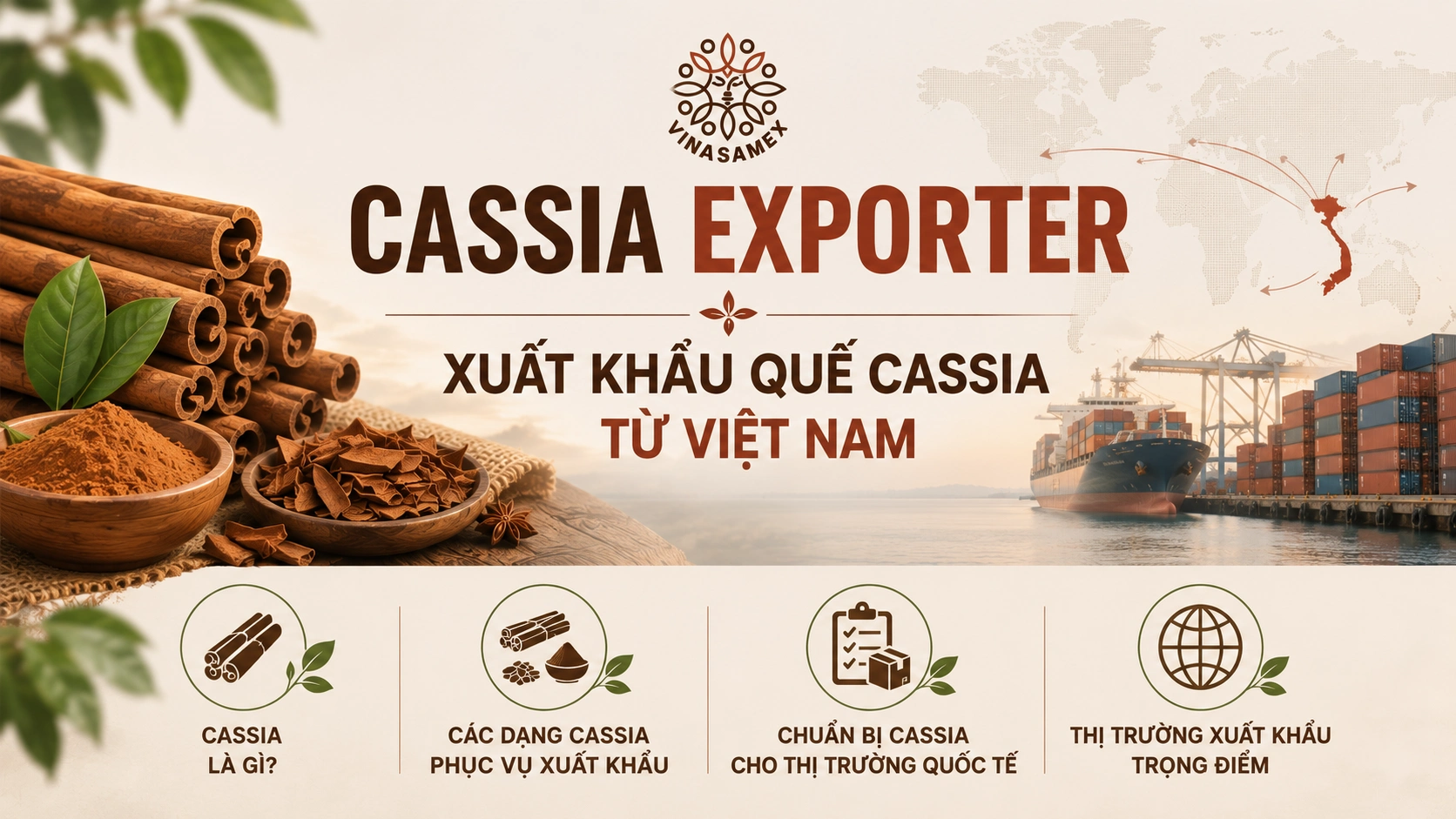 Cassia Exporter - Xuất khẩu quế Cassia từ Việt Nam