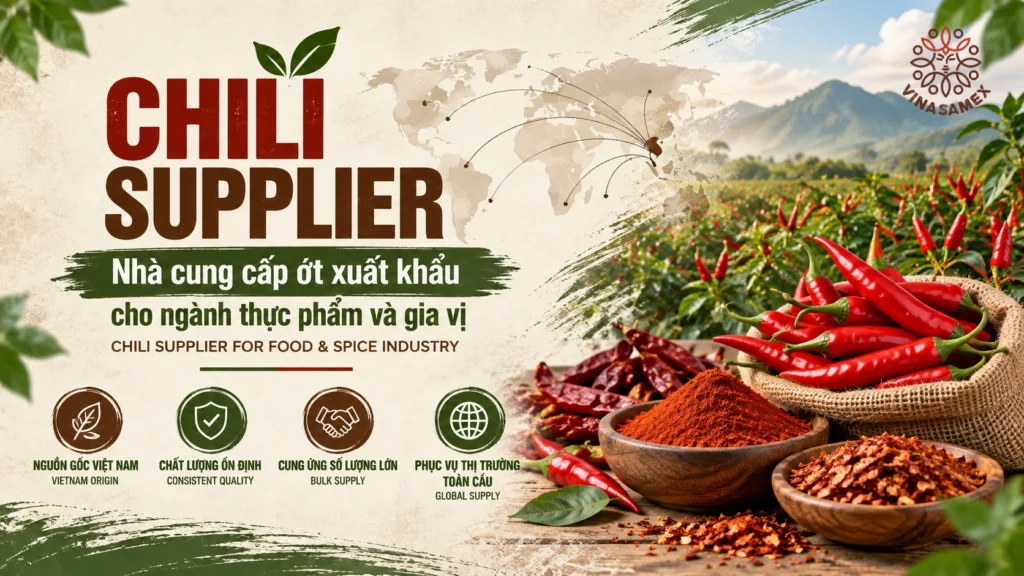 Chili Supplier - Nhà cung cấp ớt xuất khẩu cho ngành thực phẩm và gia vị dd