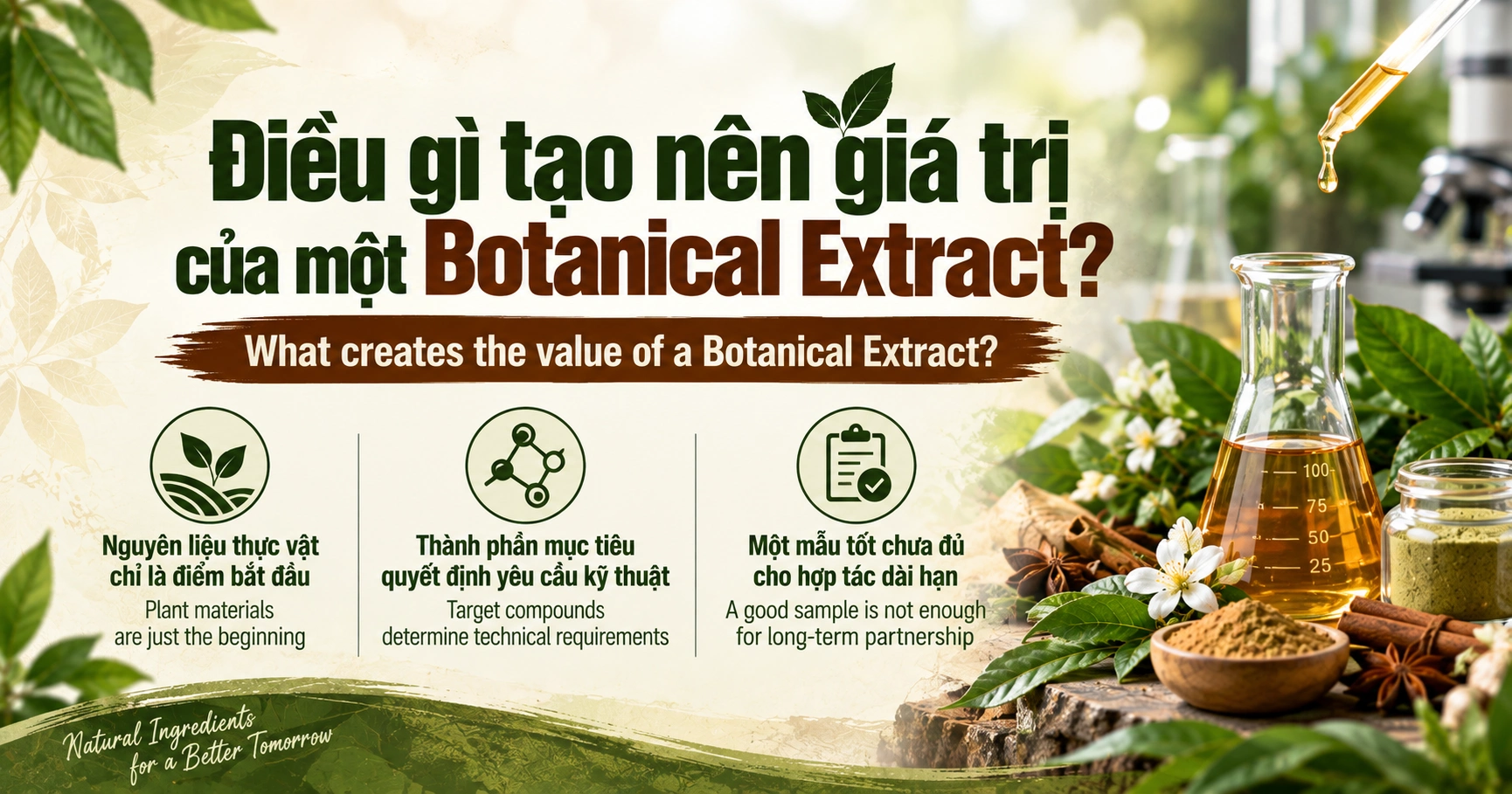 Điều gì tạo nên giá trị của một Botanical Extract