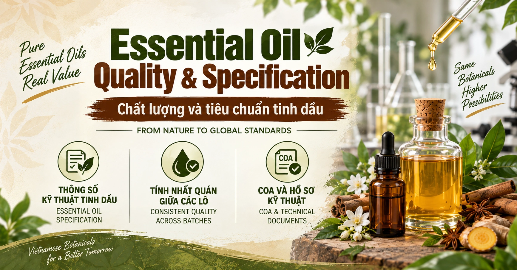 Essential Oil Quality Specification - Chất lượng và tiêu chuẩn tinh dầu