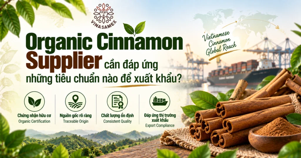 Organic Cinnamon Supplier cần đáp ứng những tiêu chuẩn nào để xuất khẩu dd
