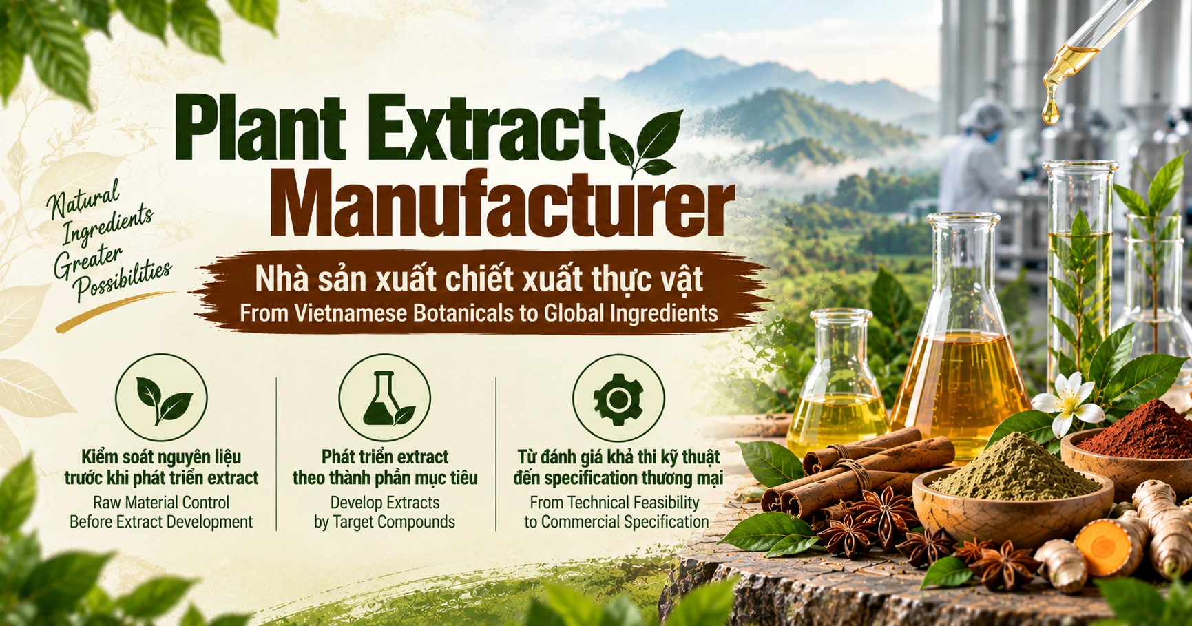 Plant Extract Manufacturer - Nhà sản xuất chiết xuất thực vật