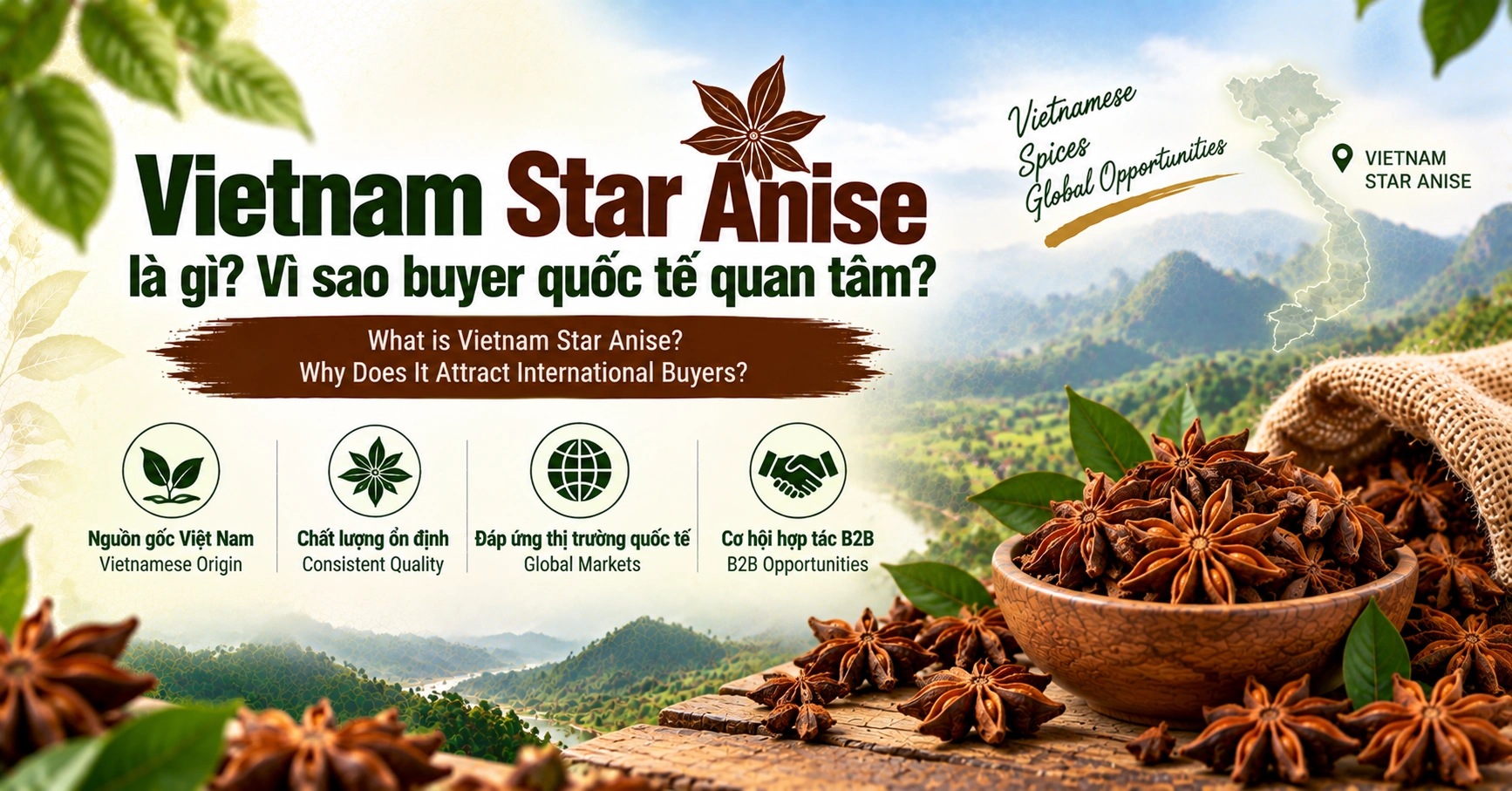 Vietnam Star Anise là gì Vì sao buyer quốc tế quan tâm