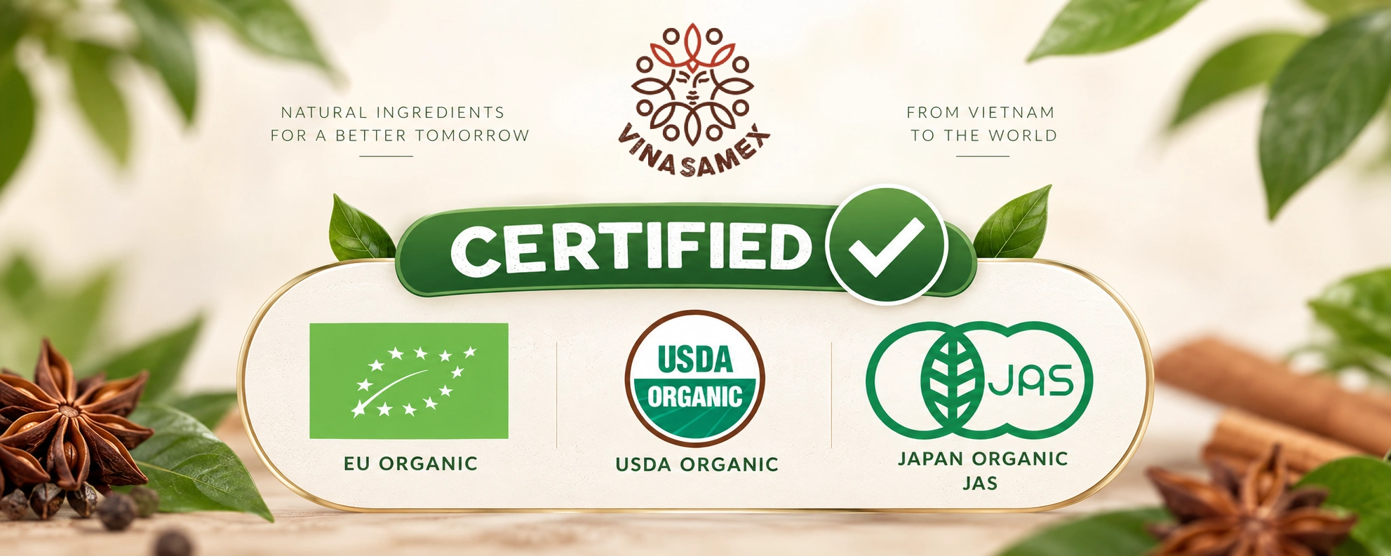 Chứng nhận Organic - Vinasamex