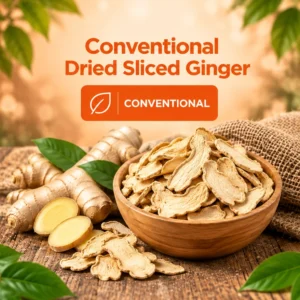 Conventional Dried Sliced Ginger