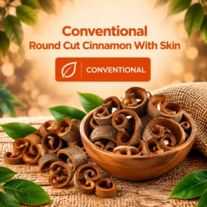 Conventional Round Cut Cinnamon With Skin