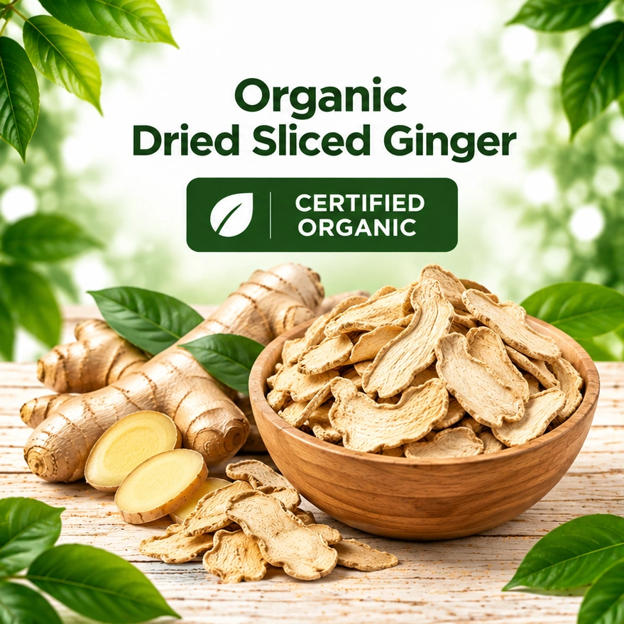 Organic Dried Sliced Ginger Organic Dried Sliced Ginger