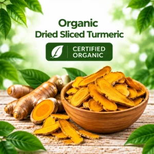 Organic Dried Sliced Turmeric