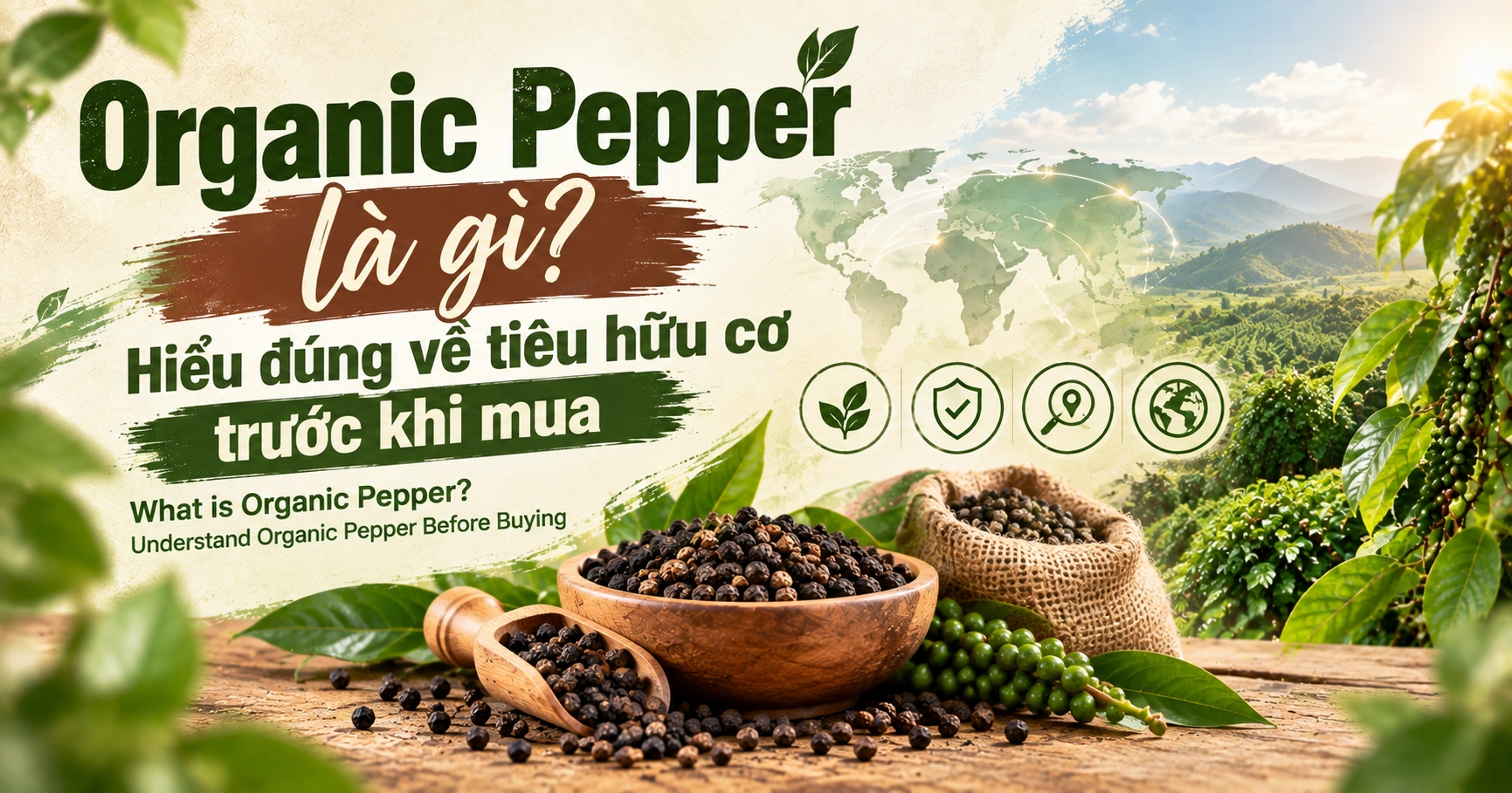 Organic Pepper là gì Hiểu đúng về tiêu hữu cơ trước khi mua