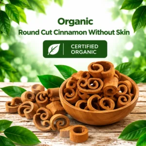 Organic Round Cut Cinnamon Without Skin