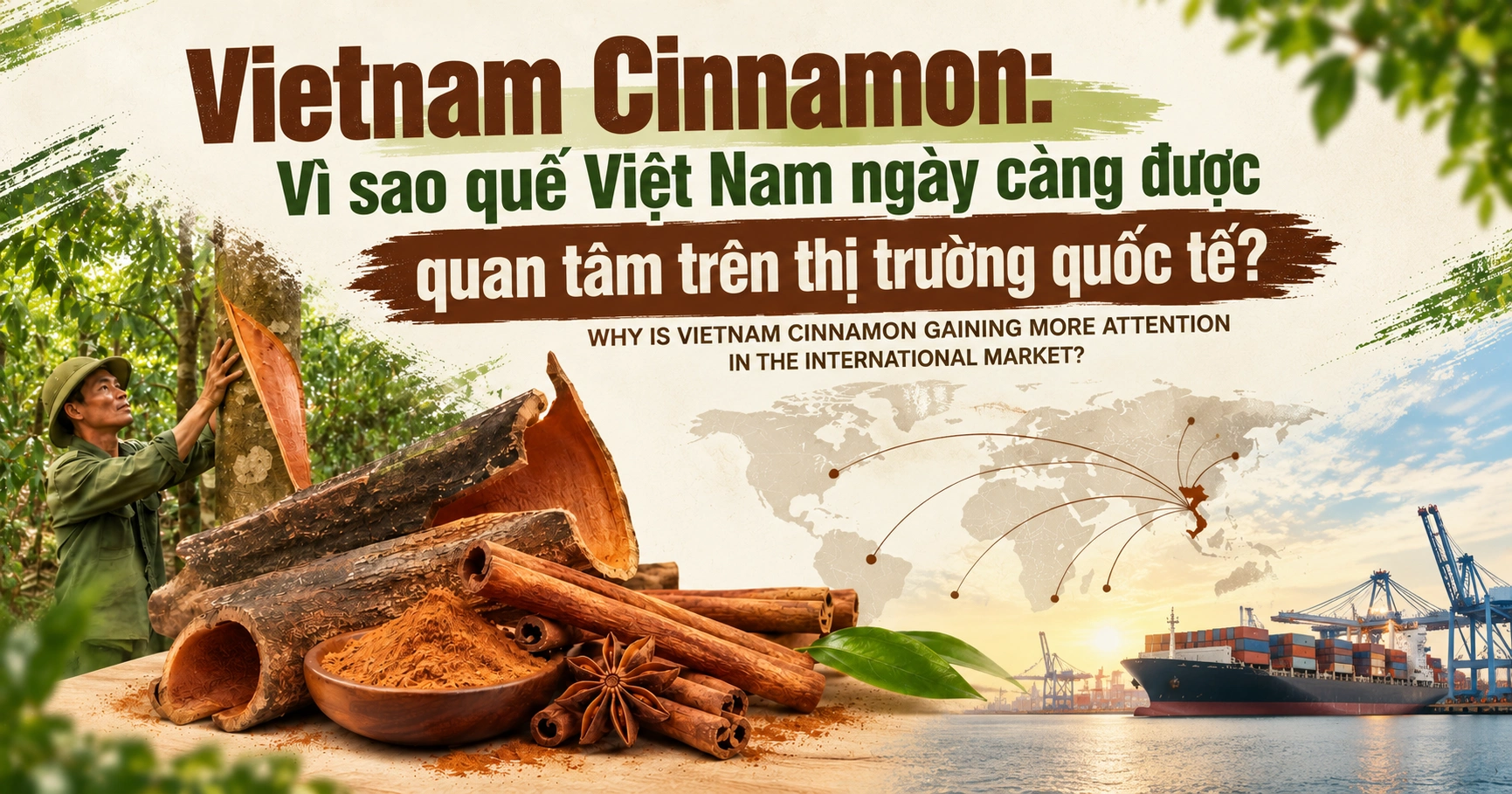 Vietnam Cinnamon Vì sao quế Việt Nam ngày càng được quan tâm trên thị trường quốc tế