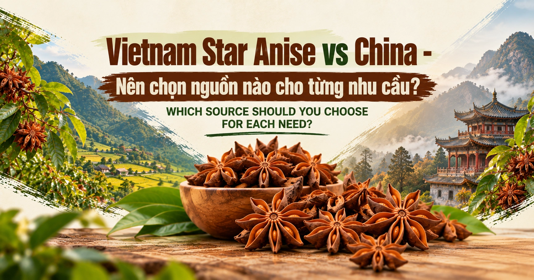 Vietnam Star Anise vs China - Nên chọn nguồn nào cho từng nhu cầu