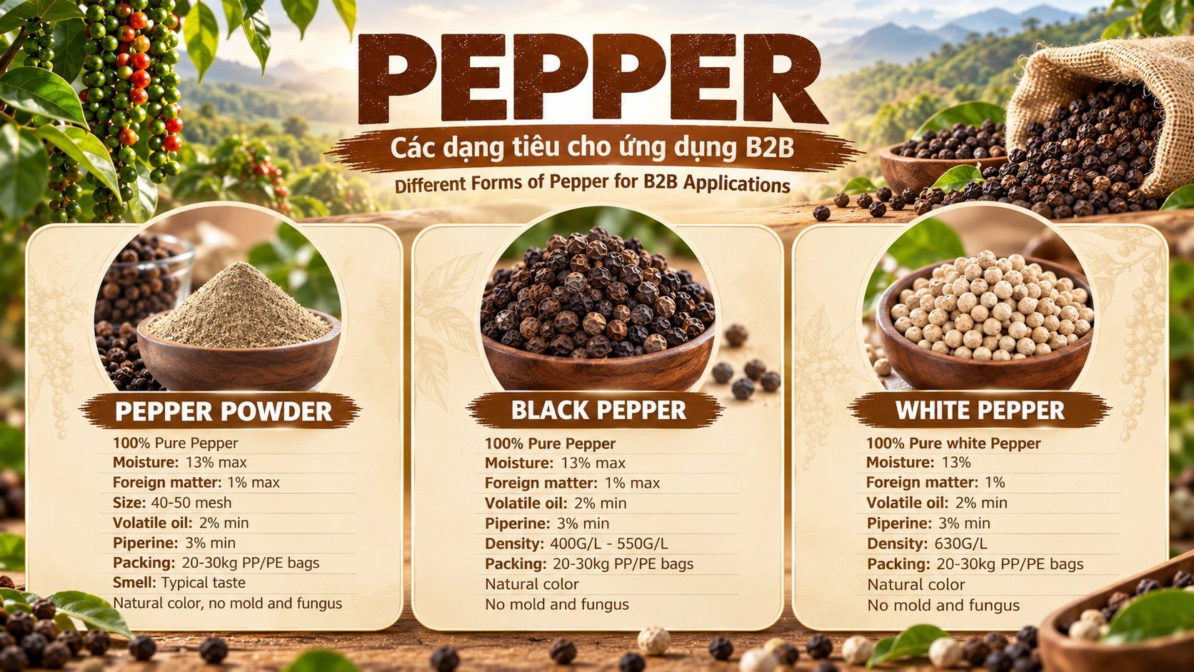 các dạng tiêu